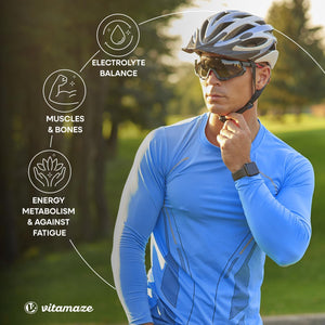 Electrolytes Tablets Super Hydration 1,034 Mg (6 Month Supply) with Magnesium, Potassium, Calcium and Sodium for Balance 180 Vegan Tablets, Fasting Rehydration Tablets Suitable for Keto Diet Vitamaze.