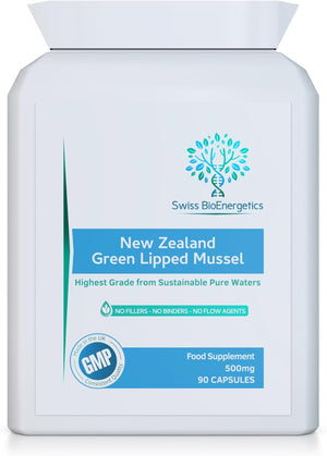 Green Lipped Mussel 500Mg 90 Capsules – Sustainably Sourced from Pure New Zealand Waters, Expertly Extracted Using CO2 – No Mixers – No Binders – No Fillers