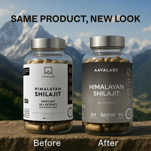 Pure Himalayan Shilajit - 36,000Mg - 30:1 Extract Ratio - 90 Pure Shilajit Capsules for Men- with 50% Fulvic Acid - More Convenient than Resin - Rich in Trace Minerals