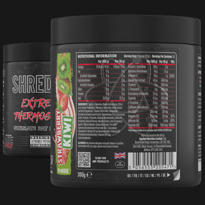 Applied Nutrition Shred X Fat Burner - ABE All Black Everything Fat Burner, Thermo Weight Management (300G - 30 Servings) (Strawberry Kiwi)