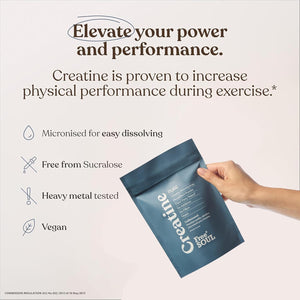 Creatine Monohydrate Powder | 100% Pure Micronised Creatine Monohydrate | Easily Dissolves | Unflavoured | Vegan | Lab-Tested | 60 Servings | Free Soul