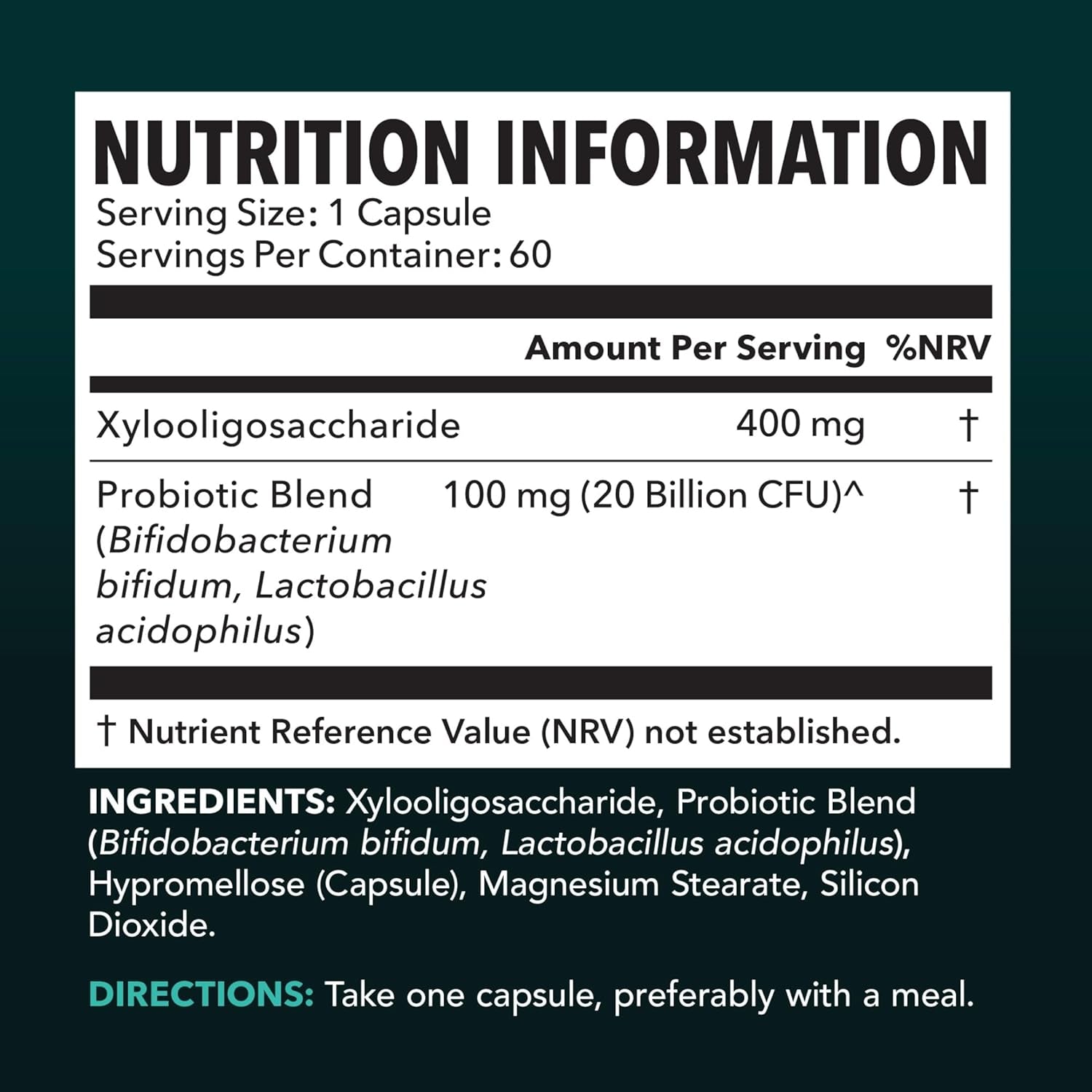 Prebiotics and Probiotics for Women and Men as Digestive Enzyme Support | Healthy Gut Flora with Patent Pending Probiotic and Prebiotic Blend | 60 Non-Gmo, Vegetarian Digestive Support Capsules