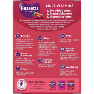 Bassetts Vitamins 12-18 Summer Berries Flavour Multivitamins 30 Gummies