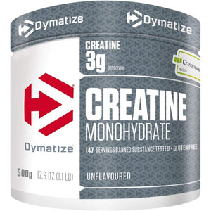 Dymatize Creatine Monohydrate Unflavoured Powder 500G - 100% Creapure Creatine - Aminosäure - Kreatin