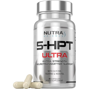 5HPT Ultra 4,000MG - Extra Strength Griffonia Seed Extract Neurotransmitter Support with Nicotinamide, Glycine, Inositol, Vitamin B6, 60 Vegan Capsules