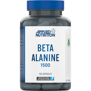 Applied Nutrition Beta Alanine 1500 – Amino Acid Supplement, Strength & Performance, 750Mg Beta Alanine per Capsule (120 Capsules - 60 Servings)