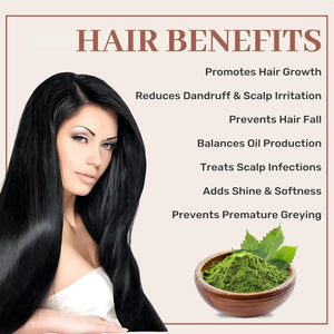 SAMYAM Neem Leaves Powder - 1Kg Pack | Detox, Healthy Skin, Hair Growth