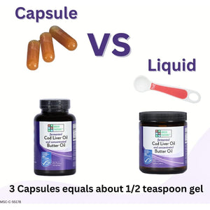 Green Pasture Blue Ice Royal Butter/Fermented Cod Liver Oil Blend - 120 Capsules