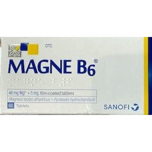 Magne B6 N50 Tab - Relief for Nervousness, Irritability, Mild Anxiety, Hypomagnesemia & Cramps