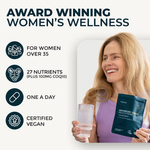 Inspiriko Women’S Multivitamins with 100Mg Coq10 & Lutein - (2 Month Supply) Award-Winning Multivitamin Tablets for Women - 27 Vitamins and Minerals, High Strength, Once Daily, Vegan