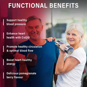 Govixed Beets Ultimate Heart Health Chews for Blood Pressure Support, with Beetroot Powder, Coq10, B Vitamins & Grapeseed, Pomegranate Berry, 60 Soft Chews