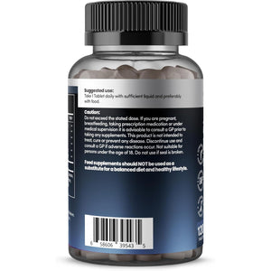 Zinc Picolinate 3-In-1, High Strength 92Mg - Zinc Picolate, Glycinate and Malate with Added Copper Glycinate - Immune Support, Hair, Skin & Nails - (4 Month Supply) - 120 Tablets by Healthessent
