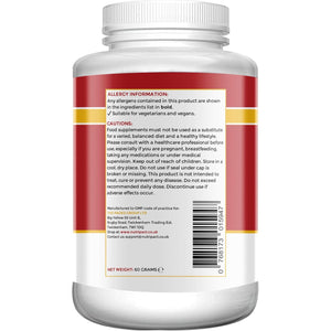 Nutripact Berberine Supplement with Chromium Picolinate and Black Pepper - 60 Vegan Capsules (Not Tablets) High Strength 500Mg - Made in the UK