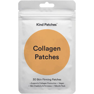 Kind Patches | Collagen | Skin Firming Production Support | Botanical Plant-Based Kind Collagen Blend, Tremella Mushroom & Vitamin C | 30 Vegan Patches