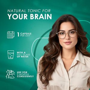 Bacopa Monnieri Brahmi Capsules - 500Mg 60 Tablets | | Bacopa Extract | Non - GMO | Gluten & Allergen Free | Brain Supplement | 100% Natural Ingredients | by Ambrosial