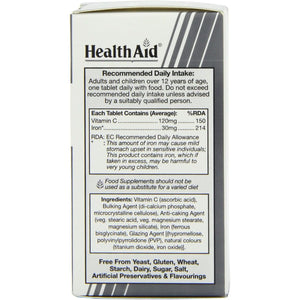 Healthaid Iron Bisglycinate - 30 Vegetarian Tablets