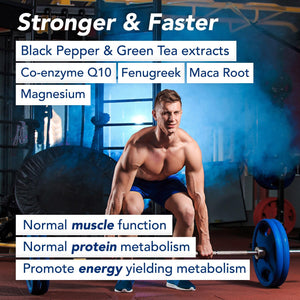 Bioman: Support Men Fertility, Sperm Quality, Testosterone Balance, Stamina & Overall Health 30+ Premium Ingredients | Grape Seed, Maca Root, Fenugreek Seeds & Selenium-30 Tablets