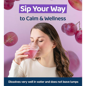 Ultra Lyte Magnesium Glycinate Powder with Trace Minerals 180G – Vegan & Gluten-Free Flavoured Magnesium Supplement – for Sleep Aid, Stress Relief & Muscle Relaxation – 60 Servings (180G, Grape)