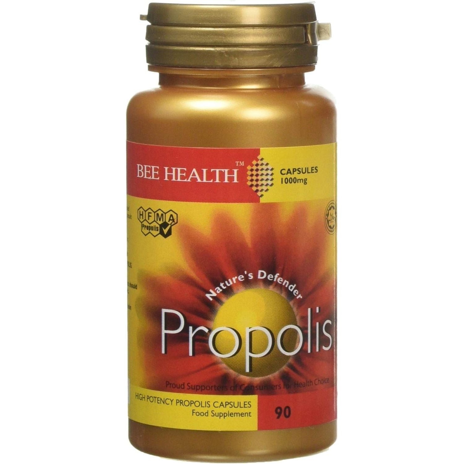Bee Health 1000 Mg Propolis High Potency 90 Capsules, 80 G,9 X 4 X 4 Cm