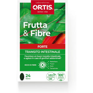 Ortis Frutta&Fibre Forte Integratore Transito Intestinale 24 Compresse