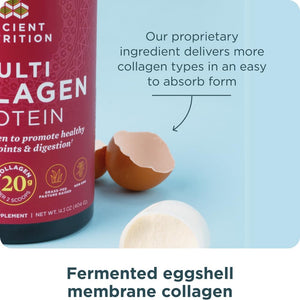 Ancient Nutrition Multi Collagen Protein Powder Unflavored 244.8 Grams