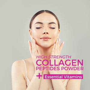 Nutripact Marine Collagen Powder with Hyaluronic Acid, Biotin, Vitamin C & B Vitamins 10,000Mg Hydrolysed Collagen Peptides Types 1 & 3, Unflavoured, Odourless, Highly Bioavailable – 30 Servings, 300G