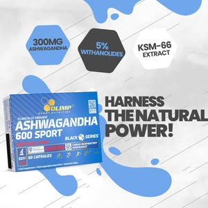 Olimp Ashwagandha 600 Sport (60 Caps) Supplement Capsules