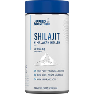 Applied Nutrition Shilajit Capsules 30,000Mg – 60% Fulvic Acid (750Mg 20:1 Extract) Pure Himalayan Supplement 85+ Minerals for Energy + Immunity - High Strength Antioxidant - 90 Capsules (30 Servings)