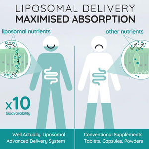 WELL ACTUALLY Liposomal Magnesium Glycinate High Strength 2000Mg - High Bioavailability Liquid Magnesium Bisglycinate Supplement for Brain, Muscle, Sleep Support - Lime & Blackberry (250 Ml)