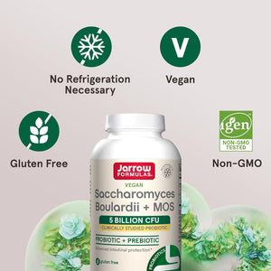 Jarrow Formulas Vegan Saccharomyces Boulardii + MOS - 90 Vcaps