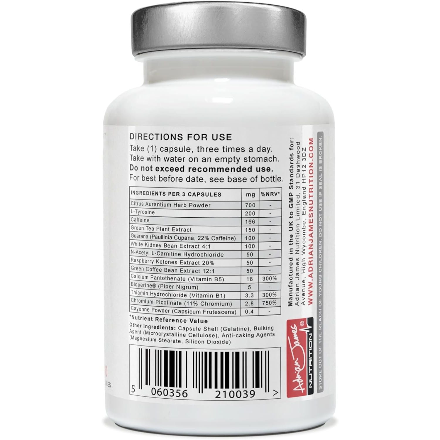 Adrian James Nutrition - Thermoblaze (2 Pack) for Men & Women, 60 Days Supply