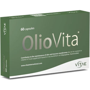 Vitae Oliovita | Menopause Supplement | 100% Sea Buckthorn Oil (With Omega7) | Hydration, Nutrition and Regeneration of Skin | Antioxidant | Cellular Aging | Skincare | 60 Capsules
