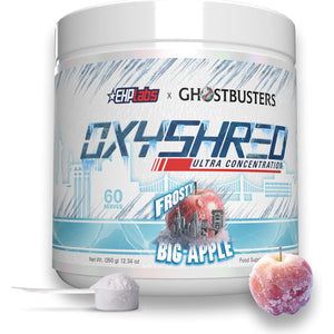 Ehplabs X Ghostbusters Frozen Empire: Oxyshred Thermogenic Pre Workout Powder & Shredding Supplement. Clinically Proven with Acetyl L Carnitine, Energy Boost Drink - Frosty Big Apple, 60 Serve