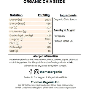 Organic Chia Seeds 500G