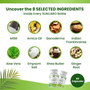 Slimjaro Pro Weight Management Capsules – Natural Energy & Metabolism Support with L-Carnitine, Garcinia Cambogia, 60 Vegan Capsules