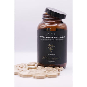 APE Nutrition Optimised Female | Hormonal & Reproductive Health Support & Balance for Women | 100% Grass-Fed Desiccated Beef Organs | Ancestral Supplements for Women | 180 Capsules