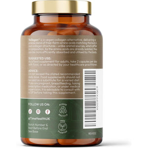 Vollagen® Advanced Vegan Collagen - 18 Amino Acid Complex in Ratio of Collagen - Studied Effectiveness - 60 Capsules - Vegetarian - Zero Additives - Pullulan (60 Capsules)