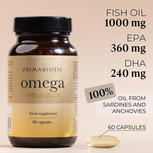 Primabiotic Omega 3 – High Strength Fish Oil Capsules | Pure Omega-3 Fish Oil for Heart, Brain & Joints | Premium EPA & DHA | Supports Heart Health, Cognitive Function & Joint Mobility