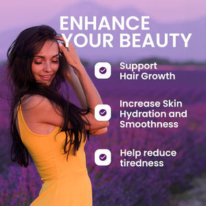 Swedish Nutra - Hair, Skin & Nails Liquid Supplement - Pack of 500 Ml, 33 Day Supply | plus Collagen, Biotin, Vitamins, MSM, Hyaluronic Acid & Coq10 | Gluten Free | 100% Natural Orange Flavour