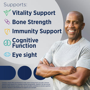 Centrum Advance 50+ Tablets Multivitamin & Mineral Supplements, with 24 Essential Nutrients, Including Vitamin D, C, Zinc, 100 Ct