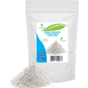 Zinc Oxide Powder - 100 Gr - Cosmetic Ingredient, High Purity Material, Non-Nano