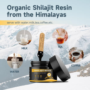 Pure Shilajit Himalayan Resin, Gold Seal Pure Shilajit Enriched with Acid Fulvic, Essential Minerals and 85+ Trace Elements to Boost Energy and Immunity, 50G in a Box of 2.