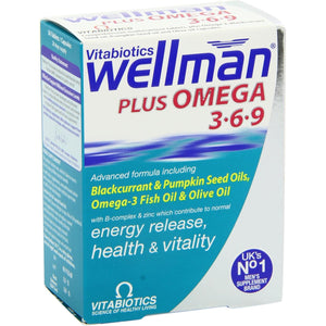 Wellman plus Vitamins. Uk'S No.1 for Men. Comprehensive Multivitamin Formula with Vitamin D, Omega 3-6-9 and Micronutrients. by Vitabiotics