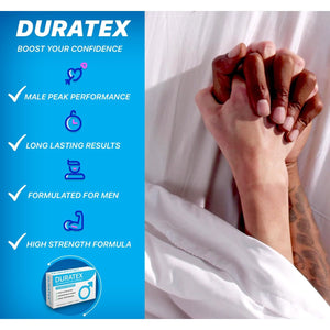DURATEX by Hilman Blue Pills for Men Endurance - Premium Strong 100Mg Tablets for Enhanced Stamina Firm Performance Power Booster Herbal Male Food Supplements for Long Lasting (10 Count (Pack of 1))