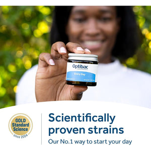 Optibac Probiotics Every Day - Digestive Probiotic Supplement with 5 Billion Bacterial Cultures & FOS Fibres - 30 Capsules