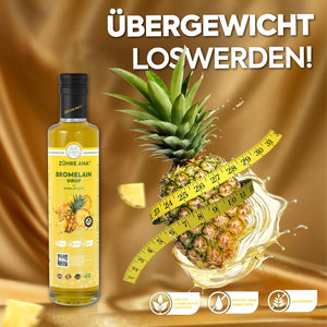 Zühre Ana® Bromelain Syrup - with Bromelain, Coenzyme Q10, Mate Extract, L-Carnitine and Natural Pineapple Aroma - Your Natural Support in Everyday Life - Vegan