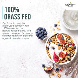 Vanilla Multi Collagen Protein Powder - 400G - Unsweetened - 5 Types of Collagen Peptides - Hydrolysed Grass Fed Bovine, Wild Caught Marine & Free-Range Chicken - Keto Approved