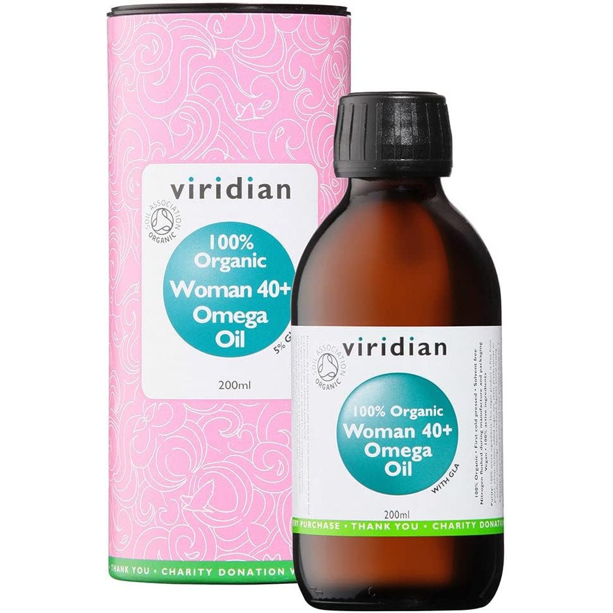Viridian 100% Organic Woman 40+ Omega Oil - 200Ml