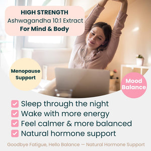 Ashwagandha Cortisol Detox 1000Mg – Cortisol Reducing Supplement for Stress, Anxiety, Sleep, Hormone Balance, Energy & Focus – 60 Vegan Tablets