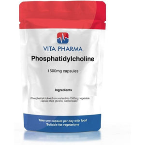 VITA PHARMA Phosphatidylcholine 1500Mg 30 Capsules Boost Cognitive Function, Breakdown of Fats